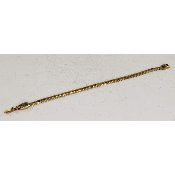 Vintage Napier Gold Toned Chain Bracelet Costume Jewelry - Picture 6 of 8